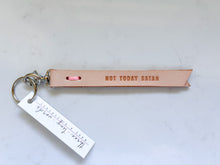 Load image into Gallery viewer, Three Tiny Words Elegant Leather Keychain