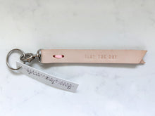 Load image into Gallery viewer, Three Tiny Words Elegant Leather Keychain