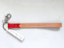 Load image into Gallery viewer, Three Tiny Words Leather Keychain Wristlet