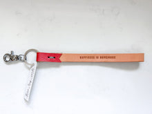 Load image into Gallery viewer, Three Tiny Words Leather Keychain Wristlet